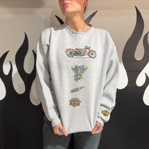 Harley-Davidson Gray Graphic Men's Sweater